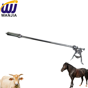 Pistola de Inyección Animal Reutilizable WANJIA, <span class=keywords><strong>Jeringa</strong></span> Continua de Acero Inoxidable para Uso Agrícola - Product Image 1