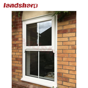 Landsharp phong cách Mỹ đôi duy nhất treo <span class=keywords><strong>Sash</strong></span> cửa sổ dọc lên xuống cửa sổ trượt giá rẻ nhà cửa sổ để bán - Product Image 2