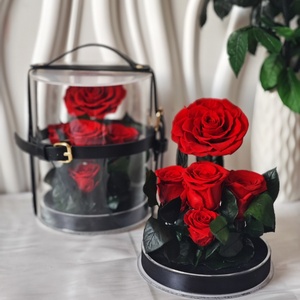 Fleur de vie éternelle <span class=keywords><strong>Secret</strong></span> Garden rose préservée dans une boîte en acrylique pour cadeau de fête des mères Saint Valentin - Product Image 5
