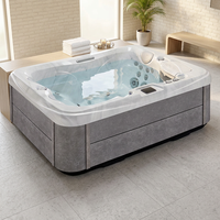 VIRLUX Spa Moderne Personnalisé d'Usine avec 25 Jets, Autoportant en Acrylique, Certifié CE SAA, Meilleures Ventes en Europe et en Amérique