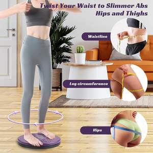 แผ่นบิดเอวออกกำลังกาย แผ่นหมุนบริหารหน้าท้อง แผ่นบิดเอวพร้อมนวดเท้า แม่เหล็กปรับสมดุล แผ่นหมุนได้ 360 องศา - Product Image 5