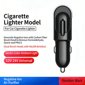 Ioniseur d'air 7 couleurs avec lumière nocturne pour voitures et camions, éliminateur d'odeurs, purificateur d'air silencieux pour allume-cigare - Product Image 1