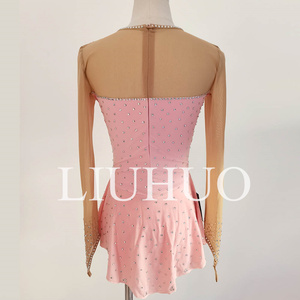 Kinderen Meisjes Figuur Schaatsjurk Roze Schaatsen Ballet Dans Turnpakje Professionele Kwaliteit Diamanten Jurk <span class=keywords><strong>CA</strong></span> Kinderen - Product Image 2