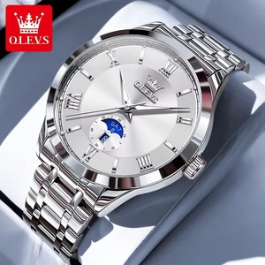   Reloj de Hombre 3638, Reloj de Cuarzo Original, Acero Inoxidable, Resistente al Agua, Luminoso, Esfera Grande, Relojes de Lujo para Hombre, Caja de Reloj - Product Image 2
