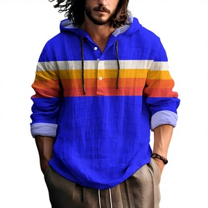 Nouvelle Chemise Décontractée pour Homme 100% Coton Tricoté à Manches Longues Col Montant en Popeline ODM Anti-Plis Respirante Écologique Séchage Rapide Été - Product Image 2