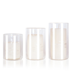 Dicke gefrostete weiße Glas kerzen gläser | 8/10/14 oz Leere Behälter mit Kork deckeln für DIY-Kerzen - Product Image 5