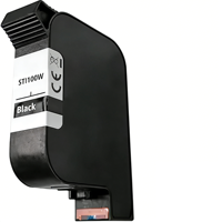 Cartouche d'encre noire à séchage rapide STI101K STI141K UV Factory 25,4 mm G1309S + pour imprimante portable 101W 101R et machine de codage