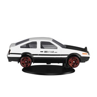 Modèle de voiture miniature en alliage de métal rotatif à 360 degrés, modèle de voiture AE86, modèle de voiture statique en alliage, modèle de véhicule pour collection et cadeau