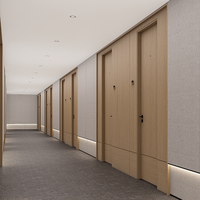 Conception d'intérieur d'hôtel moderne et minimaliste, rendu 3D complet, plans de construction, mobilier complet, design graphique