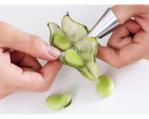 Outil de décorticage en acier inoxydable Portable multifonction jardin ménage coupe-légumes <span class=keywords><strong>pouce</strong></span> couteau doigt garde WB08042 - Product Image 3