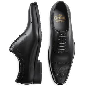 Zapatos Formales Negros Italianos Elegantes para Hombre, con Punta en Pico, para Negocios, Talla Grande, Suministro de Fábrica, Hechos a Mano, Zapatos de Boda con Aumento de Altura - Product Image 5