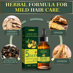 कस्टम लोगो विरोधी बालों के झड़ने का इलाज प्राकृतिक अदरक अरंडी जोजोबा बवाना बसाना पुरुष महिलाओं के लिए मूल तेज विकास तेल सीरम - Product Image 3