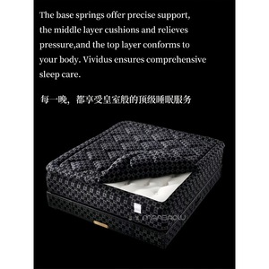 Matelas à ressorts quatre couches King Size Manbolu Grand Vividu Phantom Charcoal pour hôtel, durable - Product Image 2