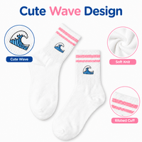 Chaussettes de sport respirantes en tissu éponge avec broderie de logo personnalisé, compression athlétique