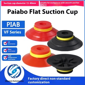 VF-Serie <span class=keywords><strong>PlAB</strong></span> Flacher Vakuum-Silikon-Nitrilkautschuk-Saugnapf Schwarz Rot Transparente Düse Importiertes Produkt - Product Image 5