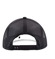 Parche de bandera personalizado 6 paneles Todo Negro ala curvada gorra de deporte al aire libre Vintage para hombre gorra de camionero de algodón clásico