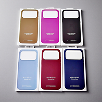 Coque de téléphone de luxe pour iPhone 18 Pro Max, officielle, originale, en silicone liquide magnétique, antichoc, avec bouton AI et boîte.