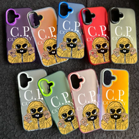 Coque de téléphone portable antichoc en PC rigide avec impression IMD CP Company pour iPhone 17 16 Pro Max 15 14 13 12 – Design tendance
