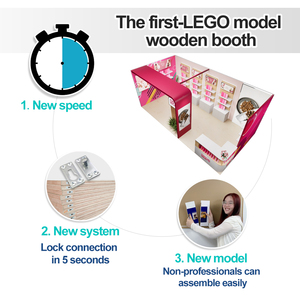 30MINS QUICK <strong>SETUP</strong> High-end Modular Wooden &amp; PVC Exhibition Booth 10x20 Customizable Tradeshow Stand - Product Image 4