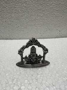 Estatua Artesanal de Tirupati Balaji en Plata Pura para Decoración de Templos, Ídolo Religioso para Adoración en el Hogar, Monumentos Religiosos en Plata Pura - Product Image 4