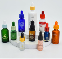 Matti erte 5ml 10ml 20ml 1 Unze 30ml 50ml 100ml Braun Reichlich Kosmetik glas Grün Boston Oil Dropper Runde Flasche mit schwarzer Pipette