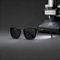 Lunettes de Soleil Polarisées Personnalisées de Luxe pour Hommes, au Design Tendance et avec Protection UV