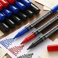 Marqueur permanent à double pointe noir, imperméable à l'alcool, pour peinture graffiti et croquis, vente en gros, promotionnel, OEM, Chine