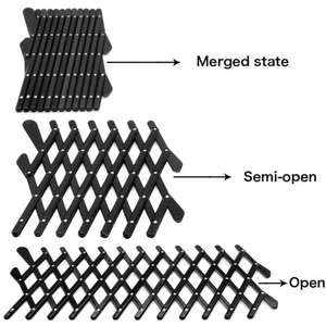24*11*1cm chien de compagnie voyage <span class=keywords><strong>voiture</strong></span> fenêtre gril évent ventilateur garde maille sécurité treillis clôture télescopique - Product Image 5