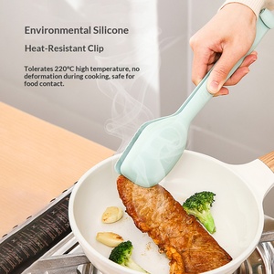 Pinzas de Silicona Ecológicas al por Mayor, Resistentes al Calor y Anti-escaldaduras, Utensilio de Cocina Multifuncional para BBQ, Pasta y Pan - Product Image 3
