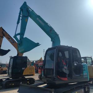 Excavadoras hidráulicas sobre orugas Kobelco SK75 en excelentes condiciones, equipo de construcción japonés 75, motor central, precio barato - Product Image 1