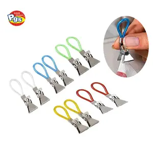 Factory hooks supplier rope hanging small lightweight towel with clip