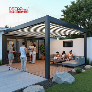 Volets de <span class=keywords><strong>toit</strong></span> électriques en aluminium sur mesure, stores et voiles d'ombrage pour jardin, patio et pergola extérieurs - Product Image 1