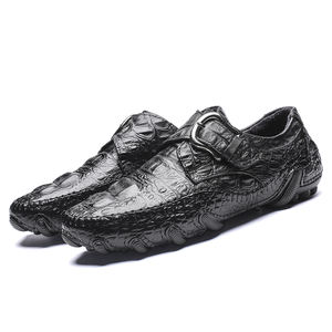 Grande taille 38-<span class=keywords><strong>47</strong></span> <span class=keywords><strong>chaussures</strong></span> <span class=keywords><strong>bateau</strong></span> en cuir de vachette véritable motif crocodile <span class=keywords><strong>chaussures</strong></span> bonnet - Product Image 6