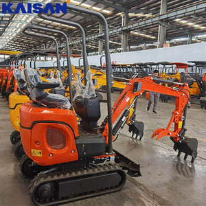 新型中国製KAISAN 1トンミニクローラー掘削機、エンジンモーターポンプギア搭載-高効率家庭用、1年間保証付き - Product Image 5