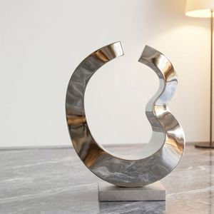 Custom Reflective Metal Art Piece Modern <b>Mirror</b> Polished Stainless Steel Abstract Sculpture <b>for</b> Indoor or <b>Outdoor</b> <b>Garden</b> Decor - Product Image 6