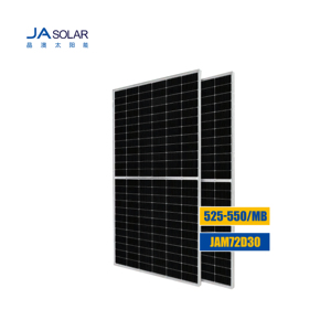 Panel <span class=keywords><strong>Solar</strong></span> Bifacial PERC de Media Celda <span class=keywords><strong>JA</strong></span> <span class=keywords><strong>Solar</strong></span> 525-550W <span class=keywords><strong>Deep</strong></span> <span class=keywords><strong>Blue</strong></span> <span class=keywords><strong>3.0</strong></span> JAM72D30 MB Doble Vidrio - Product Image 1