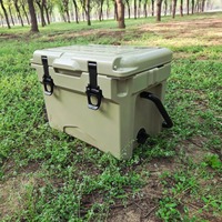 Glacière Rigide Portable Rotomoulée en Plastique LLDPE Personnalisable pour Extérieur, Écologique pour la Pêche, le Stockage Alimentaire et de Boissons