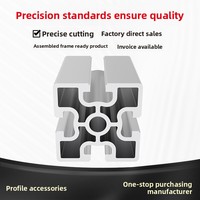 Profilé en aluminium à fente en T 60x60 de qualité industrielle, norme européenne 6060E, pour châssis de machine CNC et équipement d'automatisation industrielle