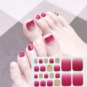 Pegatinas de <span class=keywords><strong>uñas</strong></span> postizas para dedos de los pies, pegatinas de <span class=keywords><strong>uñas</strong></span> personalizadas Diy, 5 dedos, venta al por mayor - Product Image 4