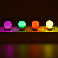 Mini ampoule LED colorée B22 E27 1W 2W 3W Led décoration de Noël vacances couleur G45 ampoule LED