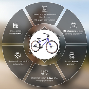 Bicicleta <span class=keywords><strong>BMX</strong></span> de Acrobacias de 29 Pulgadas con Frenos V de Aluminio de Buena Calidad para Calle - Product Image 3