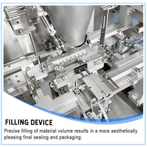 Machine d'emballage automatique à double chambre sous vide pour sacs Doypack préformés pour <span class=keywords><strong>riz</strong></span>, pois, haricots rouges, soja et céréales - Product Image 5