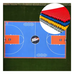 Großhandel pp Abnehmbare Outdoor-Hinterhof Basketball platz Abgehängte ineinandergreifende Garage Skating Boden Kunststoff fliesen