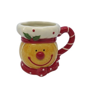 12 oz Taza de café de Navidad con personaje de vacaciones de <span class=keywords><strong>hombre</strong></span> de jengibre dolomita de cerámica - Product Image 1