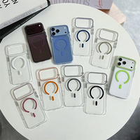 Étui de téléphone magnétique transparent ultra-fin de luxe en PC rigide pour iPhone 18 17 Pro Max Air 16 15 14 13, coque arrière transparente antichoc