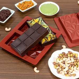 Moule en silicone épais personnalisé pour barres chocolatées à la pistache, idéal pour gâteaux fourrés et grandes confiseries – Outil de pâtisserie pour garnir les gâteaux - Product Image 2