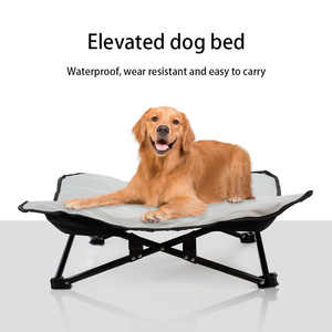 IVYPET Tubo de acero elevado plegable resistente al desgaste fácil de llevar cama multicolor para perros y gatos - Product Image 2
