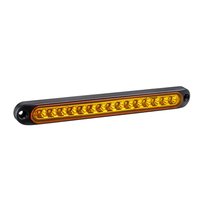 Bande lumineuse LED PC UV rouge 100 % étanche certifiée ADR 12V 24V pour feux arrière de camping-car, bus, remorque, feux de freinage et de recul, feux d'avertissement