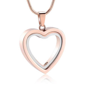 Liontin Kalung Berbentuk Hati Transparan dari Baja Anti Karat untuk Abu Hewan Peliharaan, Dapat Dibuka, Isi Abu, Perhiasan Kenangan, Aksesoris Fashion - Product Image 6