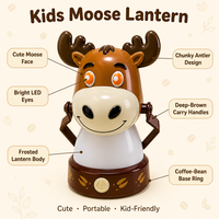 Ensemble de lanternes de camping pour enfants Moose, 2 pièces, lampes de tente LED rechargeables, 3 modes, portable, partage de puissance, pour les aventures en plein air, utilisation nocturne
